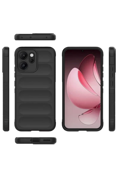 Newface Oppo Reno 14F Optimum Silikon - Siyah - Resim 2