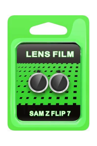 Newface Samsung Galaxy Z Flip 7 Raze Metal Kamera Lens - Gümüş ürün görseli 1