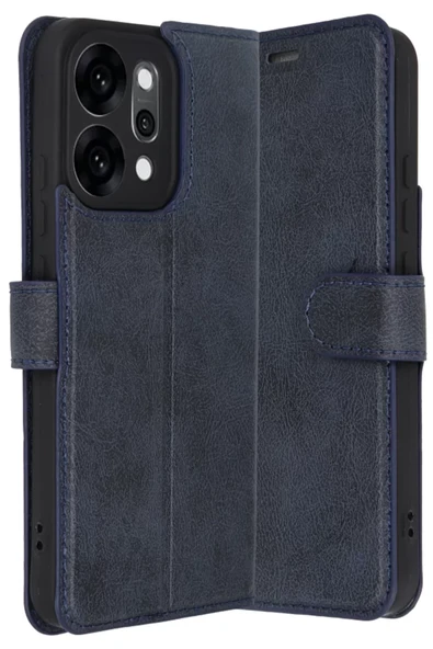 Newface Oppo Reno 14 Trend S Plus Kapaklı Kılıf - Lacivert ürün görseli 1