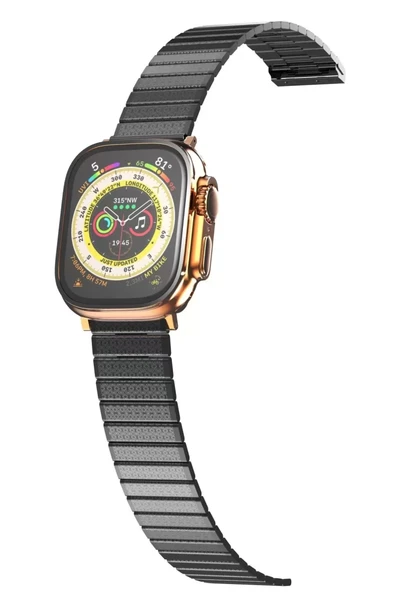 Newface Apple Watch 42mm Made Metal Kordon - Siyah ürün görseli 1