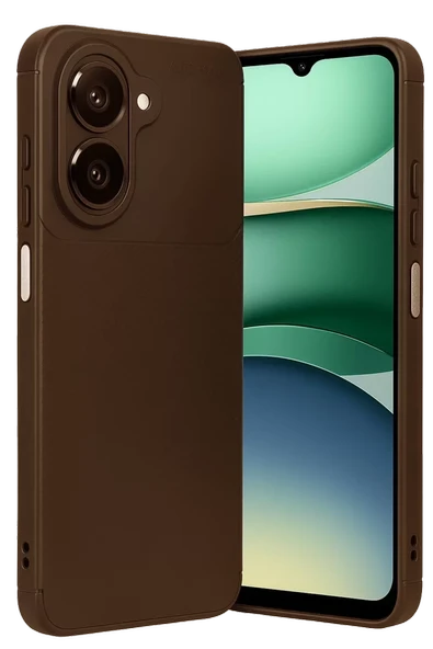 Newface Samsung Galaxy A07 4G Auto Focus Karbon Kapak - Kahverengi ürün görseli 1