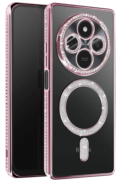 Newface Xiaomi Redmi 14C Joke Simli Magneticsafe Kılıf - Pembe ürün görseli 1