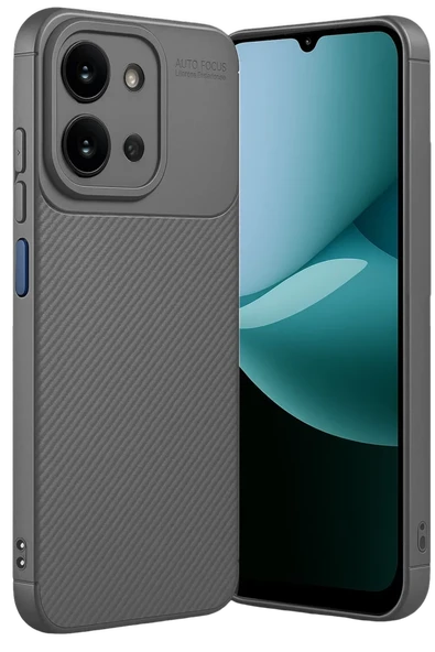 Newface Xiaomi Redmi 15C 4G Auto Focus Karbon Kapak - Gri ürün görseli 1