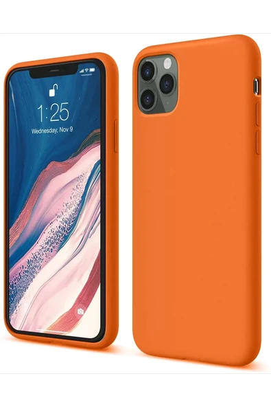 Newface Apple iPhone 11 Pro Kılıf First Silikon - Turuncu ürün görseli 1