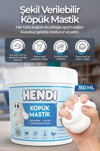 HENDI Köpük Mastik. Doldurur, Yalıtır, Sızdırmazlık Sağlar. 350 ml ürün görseli 1