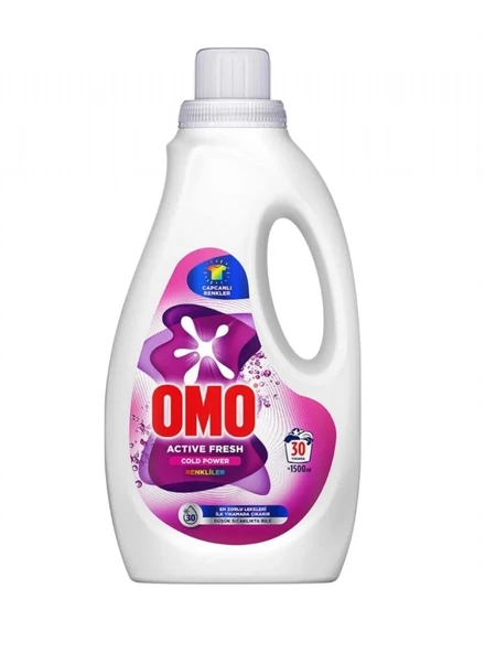 Omo Active Fresh Cold Power Renkliler için Sıvı Deterjan 1500 Ml ürün görseli 1