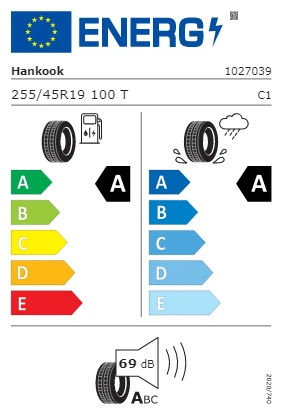 Hankook 255/45 R19 100T Ventus S1 evo3 EV K127E EV VW (Volkswagen) Oto Yaz Lastiği (Üretim Yılı: 2025) ürün görseli 1