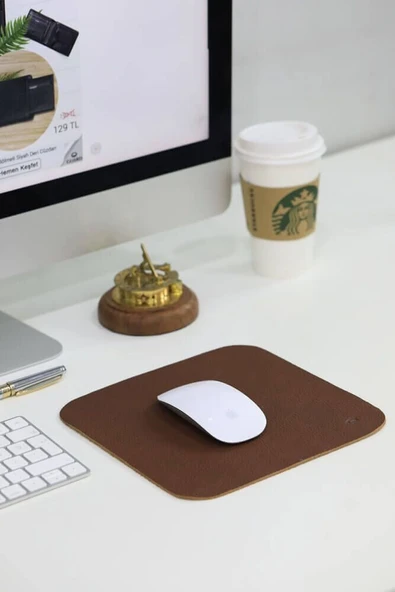 Guard Taba Hakiki Deri Mouse Pad 22 x 22 Cm - GRD260418WT1085 ürün görseli 1