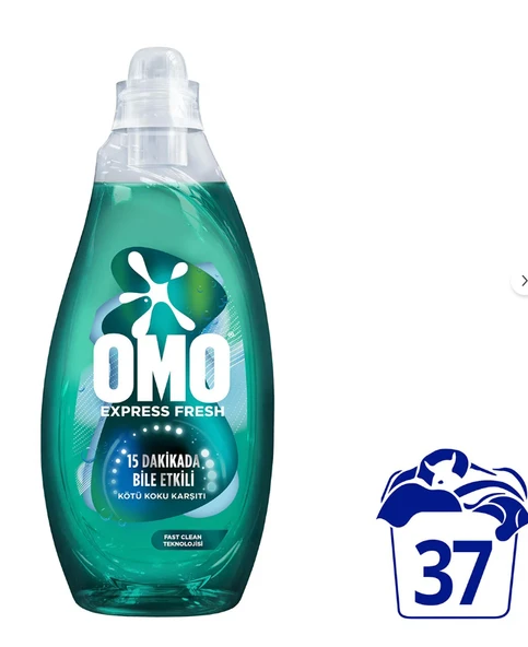 Omo Express Fresh Kötü Koku Karşıtı Beyaz Ve Renkliler Sıvı Çamaşır Deterjanı 1480 ml ürün görseli 1