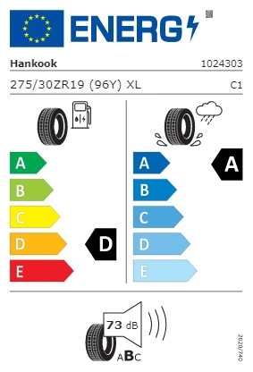 Hankook 275/30 R19 96Y XL Ventus S1 Evo 3 K127 Oto Yaz Lastiği (Üretim Yılı: 2025) ürün görseli 1