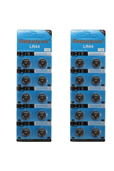 Mettzchrom Ag 13 Lr44 Düğme Pil 10'lu ( 10 Paket ) KOL SAATİNE OLMAZ ürün görseli 1