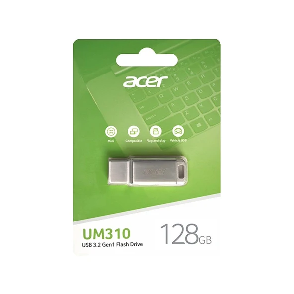 Acer 128Gb Usb3.2 Um310-128Gb Metal Flash Bellek ürün görseli 1