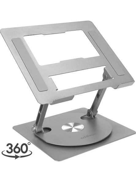 Addison Ad-Rc30 360 Derece Dönebilen Ayarlanabilir Metal Laptop Stand ürün görseli 1