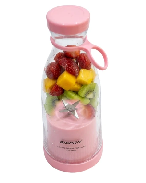 Taşınabilir Blender Smoothie Meyve Karıştırıcı Kablosuz Kullanım - Resim 4
