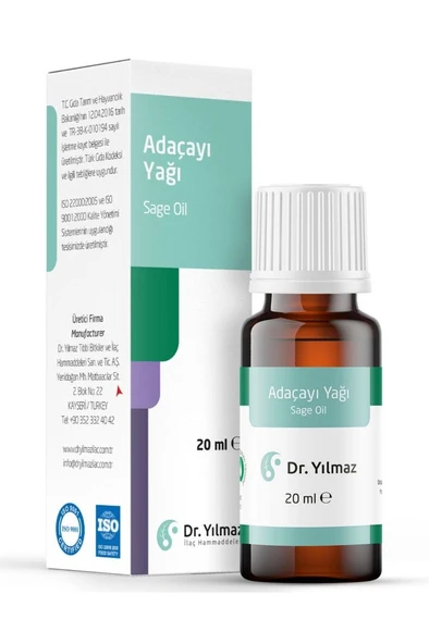Dr. Yılmaz Adaçayı Yağı 20ml ürün görseli 1