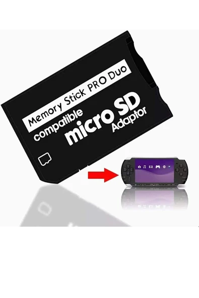 Mettzchrom Memory Stick Pro Duo Adaptör Psp Hafıza Kartı Adaptör Mikro Sd Kart Çevirici, HAFIZA KARTI DEĞİLDİR ürün görseli 1
