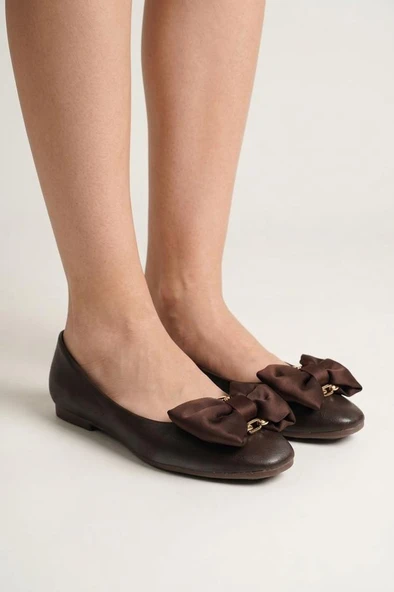 Papuçcity Fendi 03467 Kadın Günlük Fiyonklu Babet ürün görseli 1