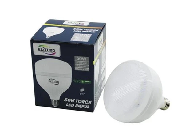 Elitled 50W Beyaz Torch Ampul ürün görseli 1