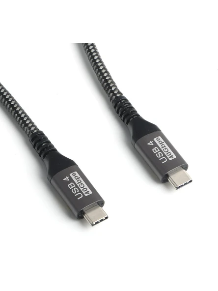 Dark Type-C Usb 4.0 Thunderbolt 3 Destekli 1 Metre Dk-Cb-Usb4C2C100 - Resim 3
