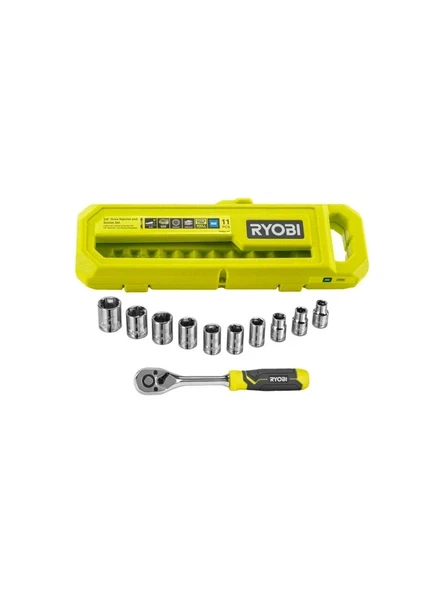 Ryobi RHRS11PC 3/8 Cırcırlı Lokma Seti 11 Parça - 5132006068 ürün görseli 1