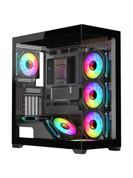 Frisby Fc-9565G Gdomınator 650W 80+ Gaming Kasa 7X Argb Fan Boş Bilgisayar Kasası ürün görseli 1