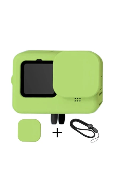 Mettzchrom GoPro 12 uyumlu Silikon Koruma Kılıfı Bileklikli soft case ürün görseli 1