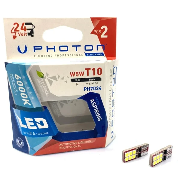 T10 W5W 24V Beyaz Led PH7024 ürün görseli 1