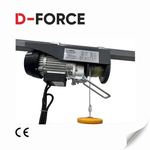 D-Force DF-0512 Elektrikli Vinç 600-1200 Kg 1800 W ürün görseli 1