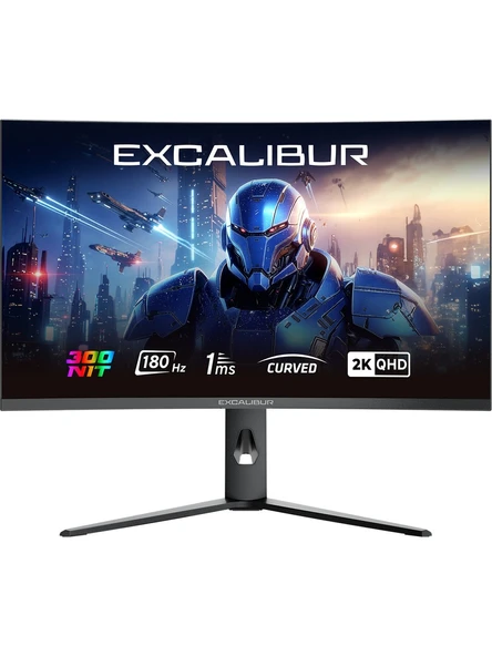 Casper 31.5" Excalibur M.E315Qvc-C 2K Qhd 180Hz 1Ms Pivot Curved 2Xhdmi 2Xdp Oyuncu Monitörü ürün görseli 1