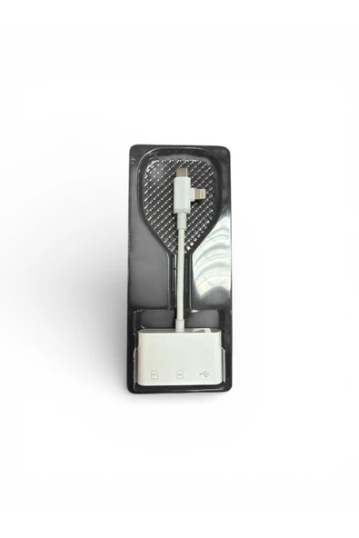Mettzchrom Sd Kart Hafıza Kart Adaptörü Lightning Type-c iphone 13 14 15 16 17serilerine Uyumlu ürün görseli 1