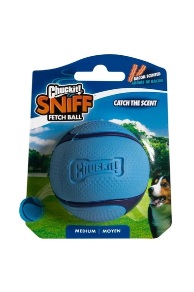 Chuckit! Sniff Fetch Jambon Kokulu Köpek Oyun Topu (Orta Boy) ürün görseli 1