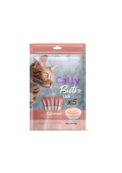 Catty Bistro Somonlu Yetişkin Kedi Krema Ödülü 5 x 14 Gr ürün görseli 1