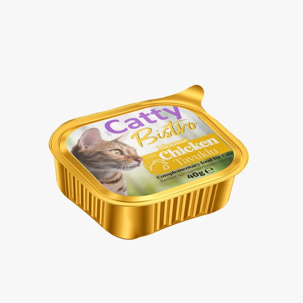 Catty Bistro Mousse Tavuklu Yetişkin Kedi Konservesi 40 Gr ürün görseli 1