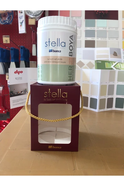 Bianca Stella su bazlı boya 1 litre beyaz ürün görseli 1
