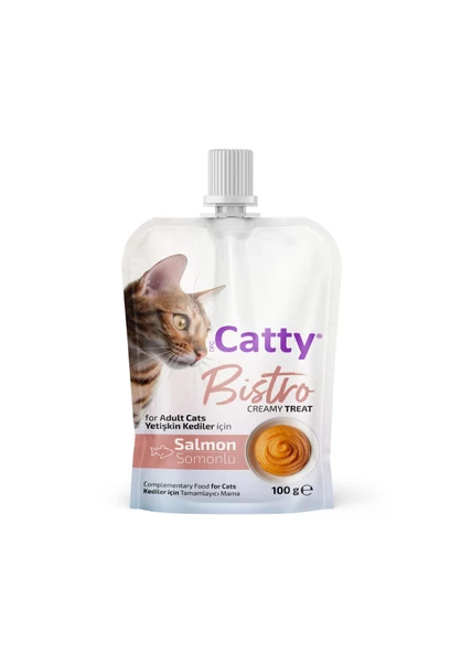 Catty Bistro Somonlu Yetişkin Kedi Krema Ödülü 100 Gr ürün görseli 1
