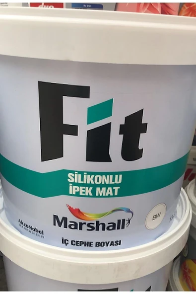 Marshall fit Silikonlu Ipek Mat Silinebilir Iç Cephe Duvar Boyası Renk Beyaz 20kğ. ürün görseli 1