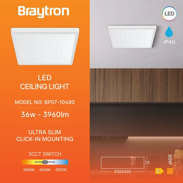 Modern Slim Tasarım Tavan Paneli - 36W LED Avize (Sıcak, Doğal, Soğuk Beyaz) ürün görseli 1