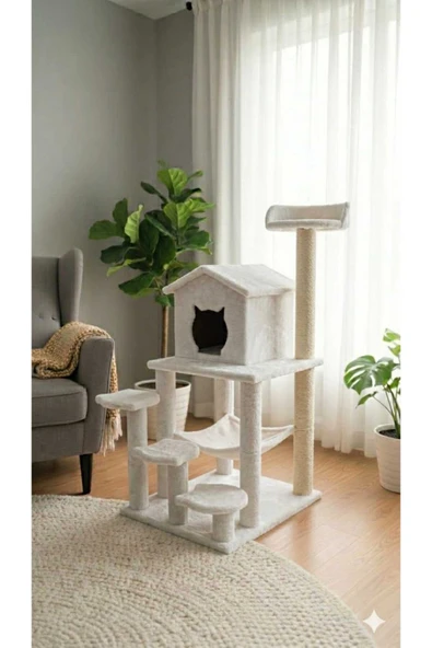 siyah beyaz pati Kedi tırmalama ürün görseli 1