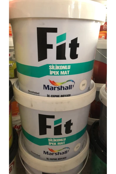 Marshall fit ipek silikonlu boya silinebilir iç cephe duvar boyası sedef ışıltısı  10 kğ ürün görseli 1