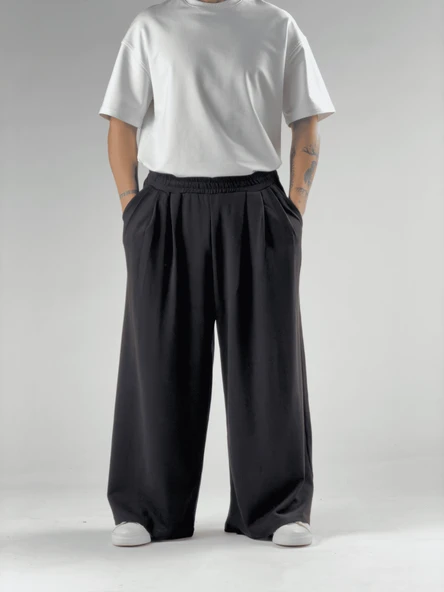 Oversize Samurai Siyah Erkek Pantolon COC2904 - Resim 2