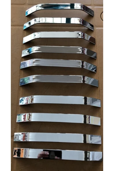 Şahin Prestij Metal/boş Model Çekmece Kulp Gümüş 160mm 10 Adettir. ürün görseli 1
