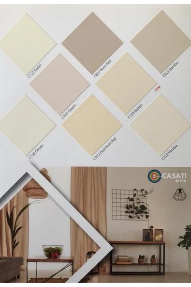 Casati Dyo Silikonlu Plastik Iç Cephe Boyası Renk Köpük 3,5kg/10kg/20kg ürün görseli 1