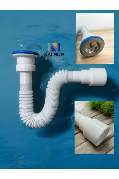 Nalbur Bakkal Körüklü Lavabo Sifonu 50’lik Çıkış ürün görseli 1