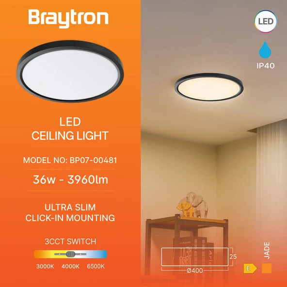 Modern Slim Tasarım Tavan Paneli - 36W LED Avize (Sıcak, Doğal, Soğuk Beyaz) ürün görseli 1