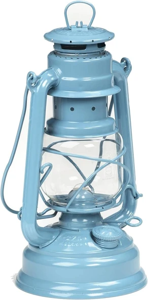Feuerhand Baby Special 276 Gemici Feneri Açık Hava Fırtına Lambası, Alman Malı Hava Koşullarına Dayanıklı - Pastel Mavi ürün görseli 1