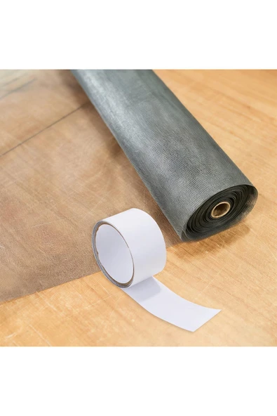 Kendinden Yapışkanlı Pencere Sineklik Tamir Bandı Sineklik Bandı Pencere Kapı İçin 5cm X 2m Siyah ürün görseli 1