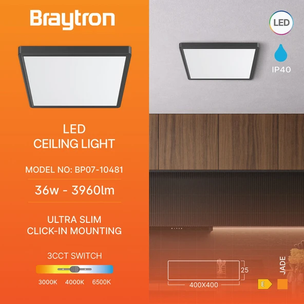 Modern Slim Tasarım Tavan Paneli - 36W LED Avize (Sıcak, Doğal, Soğuk Beyaz) ürün görseli 1
