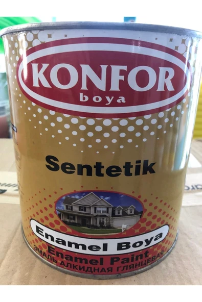 KONFOR Sentetik Enamal Yağlı Boya 2,5 Kg Siyah ürün görseli 1