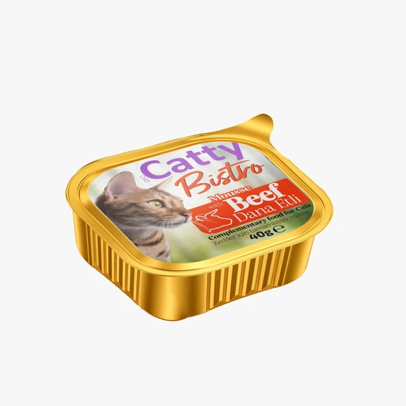Catty Bistro Mousse Dana Etli Yetişkin Kedi Konservesi 40 Gr ürün görseli 1