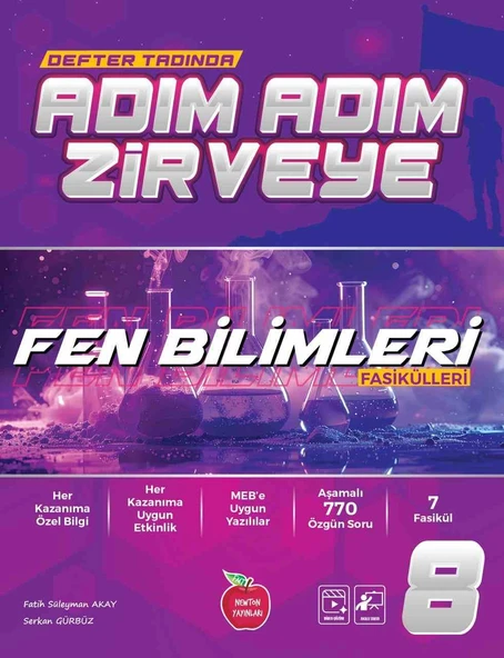 Newton 8.Sınıf Fen Bilimleri Fasikül Adım Adım Etkinlikli Konu Anlatımlı Soru Bankaları ürün görseli 1